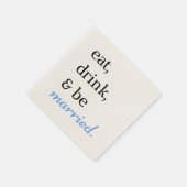 Eten, Drinken en trouwen Servet (Hoek)