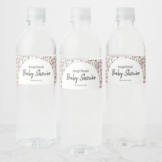 Eten en Drank Etiket Set Voor baby shower. (Flessen)