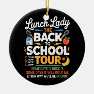 Eten Humor Terug naar school Keramisch Ornament