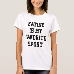 Eten is mijn favoriete sport t-shirt