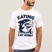 Eten is mijn hobby t-shirt (Voorkant)