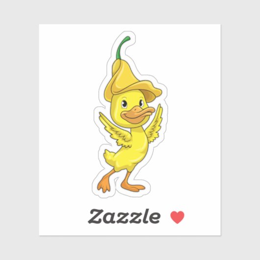 Eten met geel Bell-Pet Sticker (Vel)