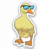 Eten met zonnebril sticker (Voorkant)