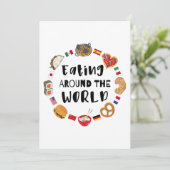 Eten over de hele wereld kaart (Staand voorkant)