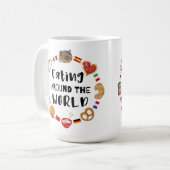 Eten over de hele wereld koffiemok (Voorkant links)