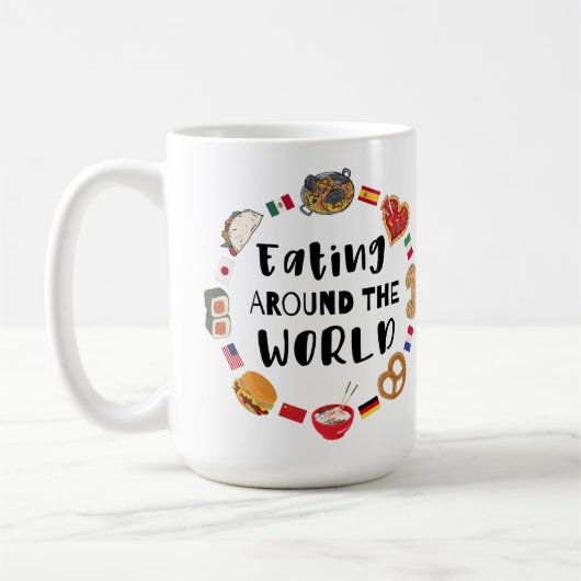 Eten over de hele wereld koffiemok (Links)