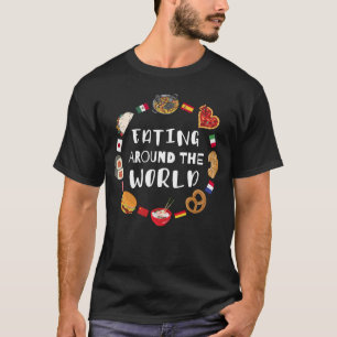 Eten over de hele wereld t-shirt