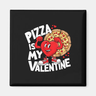 Eten Pizza Is Mijn Valentijn Sterk Hart Meme Valen Magneet