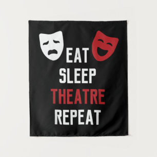 Eten Slapen Atre Herhalen - Musical Broadway Acteu Wandkleed