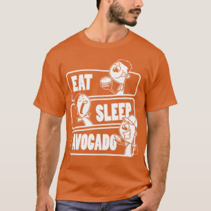 Eten Slapen Avocado Herhalen Vegan Avocado Eten Li T-shirt