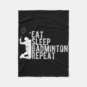 Eten Slapen Badminton Herhalen Badminton Enthousia Fleece Deken
