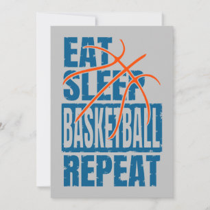 ETEN SLAPEN BASKETBAL HERHALEN KAART