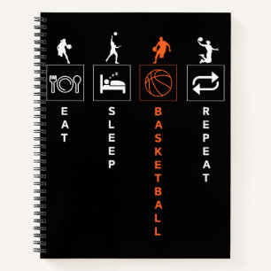 Eten Slapen Basketbal Herhalen Notitieboek