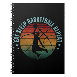 ETEN SLAPEN BASKETBAL HERHALEN NOTITIEBOEK