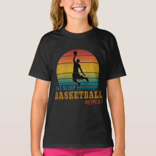 Eten Slapen Basketbal Herhalen T-shirt