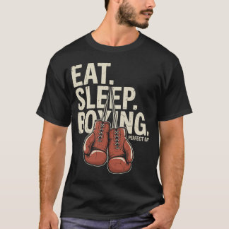 Eten Slapen Boksen Perfecte Dag Vintage T-shirt