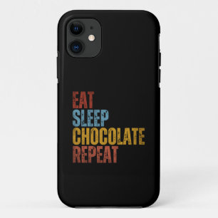 ETEN SLAPEN CHOCOLADE HERHALEN iPhone 11 HOESJE