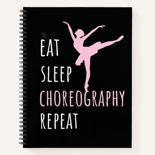 Eten Slapen Choreografie Herhalen   Notitieboek (Voorkant)