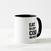 Eten Slapen Code Herhalen – Grappige Programmeur H Mok (Voorkant rechts)