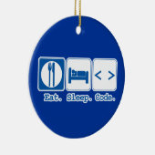 eten slapen code (html) keramisch ornament (Rechts)