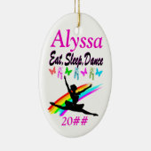 ETEN, SLAPEN, DANSEN GEPERSONALISEERD ORNAMENT (Rechts)