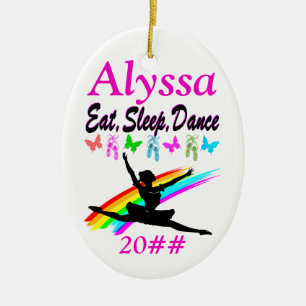 ETEN, SLAPEN, DANSEN GEPERSONALISEERD ORNAMENT