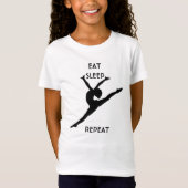 Eten slapen Dansen herhalen T-Shirt (Voorkant)