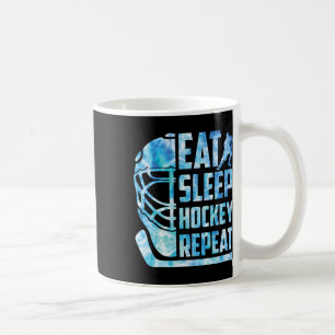 Eten Slapen Hockey Herhalen Grappige Volwassene Co Koffiemok