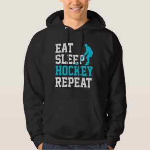 Eten Slapen Hockey Herhalen Hoodie