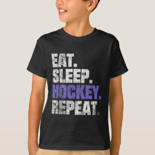 Eten Slapen Hockey Herhalen IJshockey Veldhockey C T-shirt