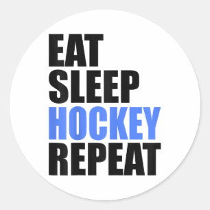 Eten Slapen Hockey Herhalen IJsveld Schaatsen Cana Ronde Sticker