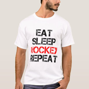 Eten Slapen Hockey Herhalen IJsveld Schaatsen Cana T-shirt