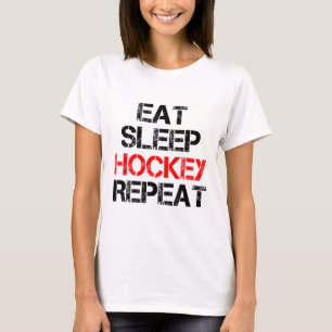 Eten Slapen Hockey Herhalen Ijsveld Schaatsen Cana T-shirt