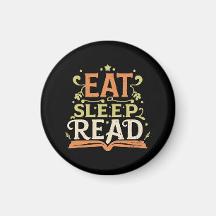 Eten Slapen Lezen, Grappig Lezen Magneet