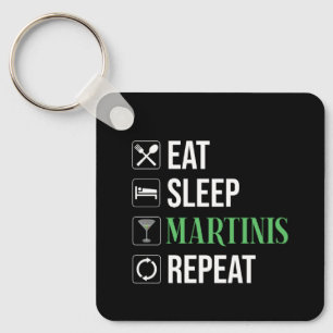 Eten. Slapen. Martinis. Herhalen. Sleutelhanger