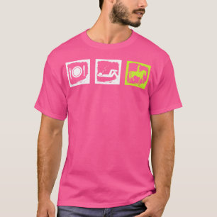 Eten Slapen Paardrijden Grappig Paard T-shirt