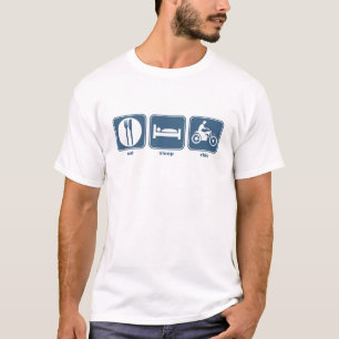 eten, slapen, rijden t-shirt