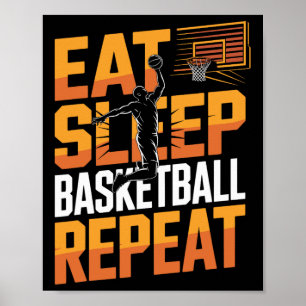Eten Slapen Sketll Herhalen Poster