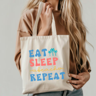 Eten Slapen Strand Herhalen Zomer Vibes Tote Bag