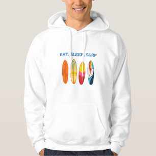 Eten, slapen, Surven, herhalen - Strandleven Hoodie