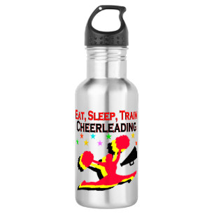 ETEN, SLAPEN TREIN CHEERLEADEREND ROOD ONTWERP WATERFLES