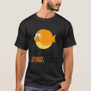 Eten, Slapen, Uitbreiden, Herhalen Blowfish Kogel T-shirt
