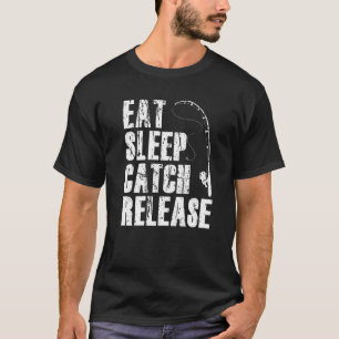 Eten Slapen Vangen Loslaten Visoutfit Visser Henge T-shirt