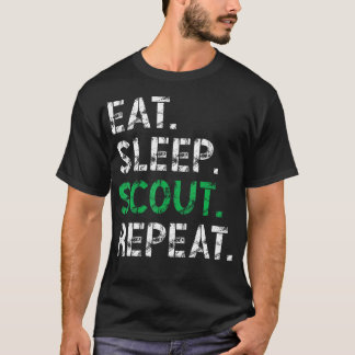 Eten Slapen Verkenner Herhalen Grappige Verkenner  T-shirt