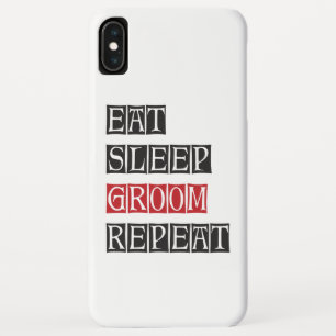 Eten Slapen Verzorging Herhalen iPhone XS Max Hoesje