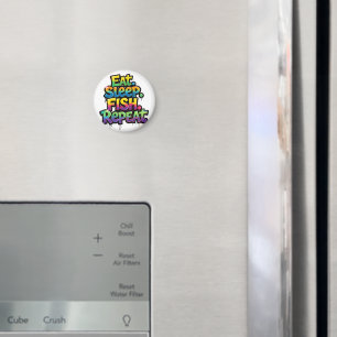 Eten Slapen Vissen Herhalen Regenboog Graffiti Magneet