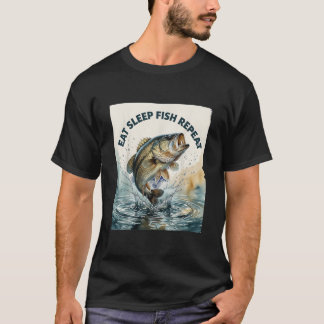 Eten Slapen Vissen Herhalen T-shirt