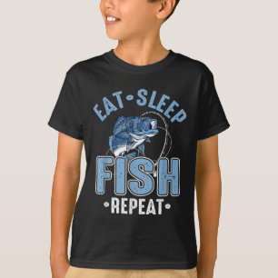 Eten Slapen Vissen Herhalen T-shirt