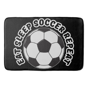 eten slapen voetbal herhalen badmat