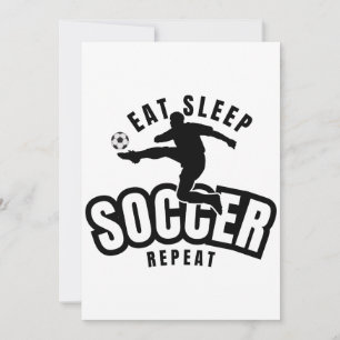 eten slapen voetbal herhalen kaart